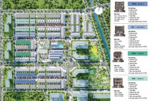 Nhà phố Sring Ville Nhơn Trạch 1 trệt 2 lầu sân thượng - thanh toán siêu giãn tới 30 tháng